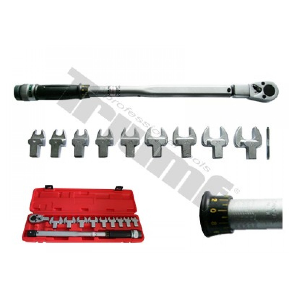 Klucz Dynamometryczny 1/2 40-210 Nm z adapterami Kluczy płaskich 13-30 mm TRIUMF