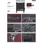 Wózek narzędziowy 8 szuflad z wyposażeniem 354 elementy SONIC EQUIPMENT 