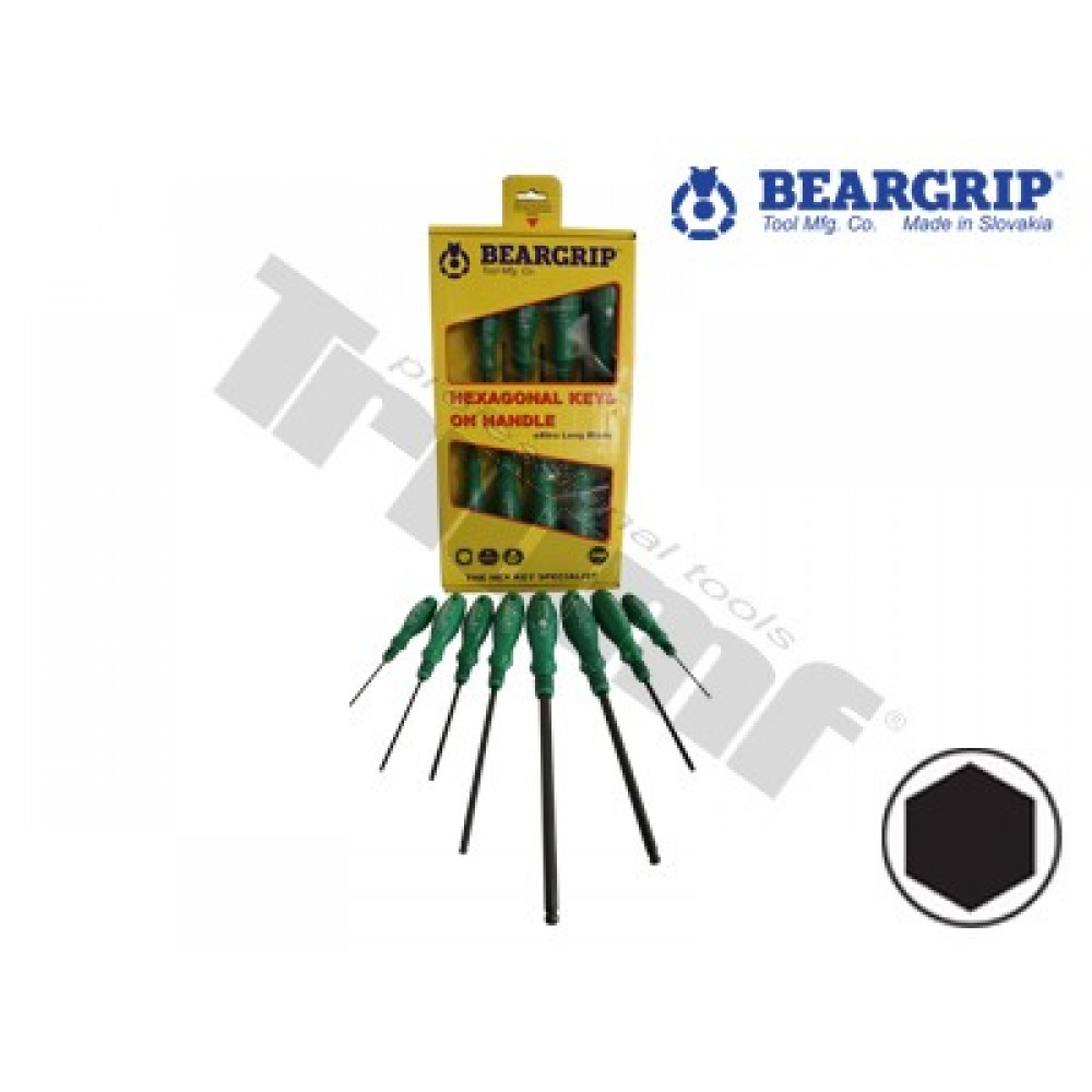 Wkrętaki IMBUS 2-10 mm 8 części BEARGRIP