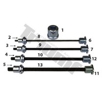 Adaptery do nitonakrętek zestaw 6,8,10 i 12mm WALLMEK