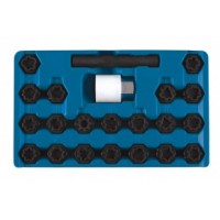 Zestaw kluczy zabezpieczających kół AUDI, 22 cz LASER