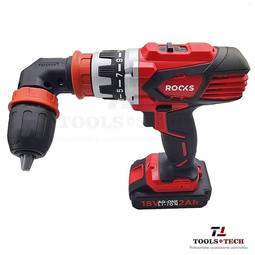 Wiertarko wkrętarka z wymiennymi, kątowymi uchwytami, 18V aq-one, 58 nm, kpl z baterią i ładowarką