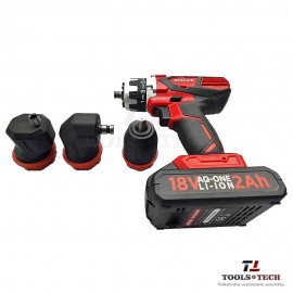 Wiertarko wkrętarka z wymiennymi, kątowymi uchwytami, 18V aq-one, 58 nm, kpl z baterią i ładowarką