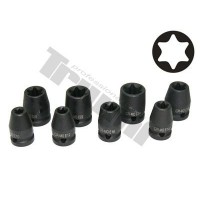 Zestaw nasadek 1/2" E-profil 8-częściowy