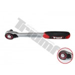 Grzechotka 3/8" 72 zęby, wąska, dwukomponentowy uchwyt