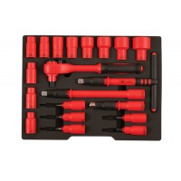Zestaw izolowanych nasadek 1/2 "D 20szt