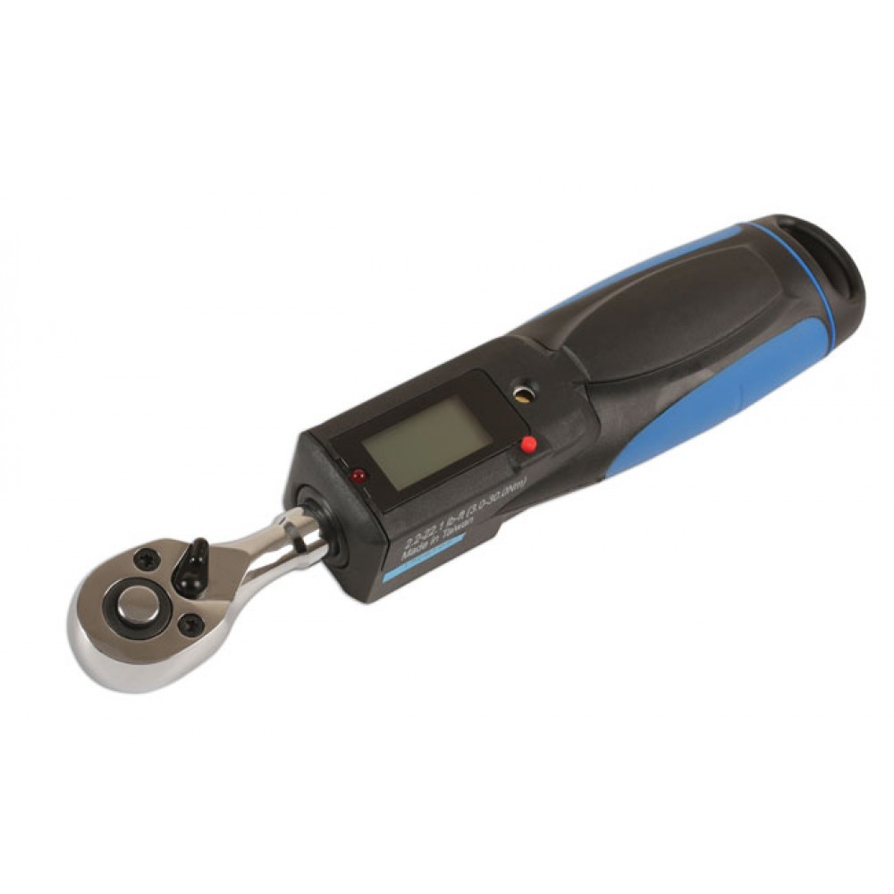 Grzechotka dynamometryczna, elektroniczna P/L 1/4", 6-30 Nm LASER