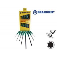 Zestaw wkrętaków imbus z kulką 8 - części (2 - 10mm) seria 2315 BEARGRIP
