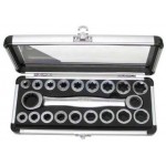 Nasadki wtykowe 8-17 mm i E8-E22, 19 szt. BGS TECHNIC