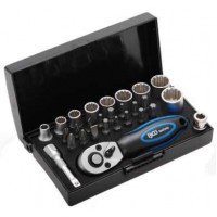 Klucze nasadowe zestaw 28 narzędzi 1/4" BGS TECHNIC