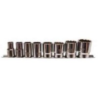 Nasadki Withworth 3/16"-5/8", 1/4", 8 szt, 12-kątne BGS TECHNIC