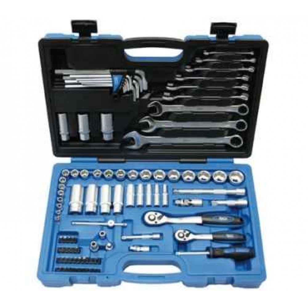 Klucze nasadowe,klucze płaskie 92 Narzędzia 1/4"+3/8" BGS TECHNIC