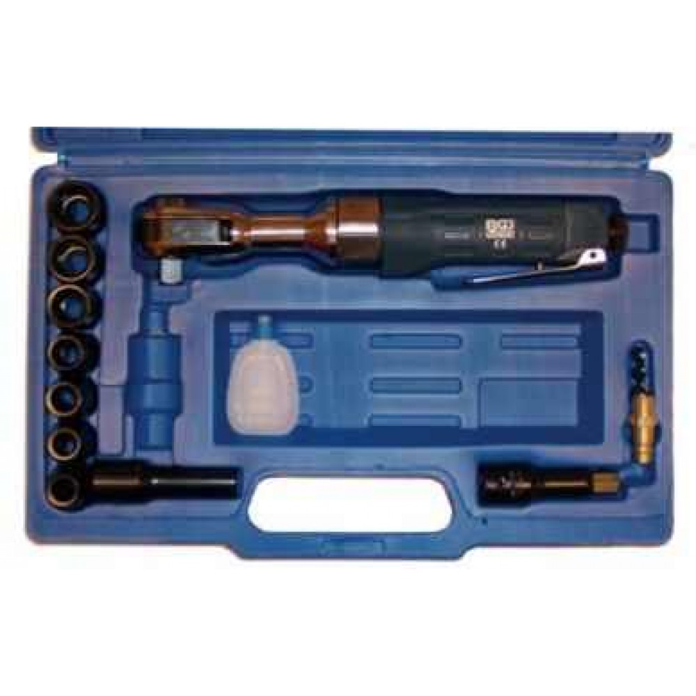 Grzechotka pneumatyczna 1/2", 74 Nm z nasadkami BGS TECHNIC