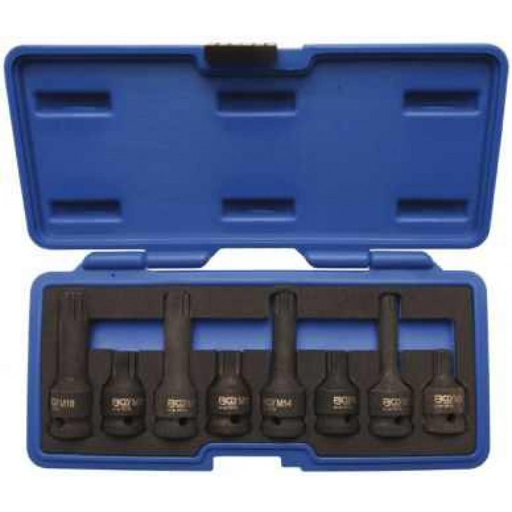 Nasadki wielowpust M12-M18, 1/2" 8 szt, BGS TECHNIC