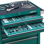 Szafka narzędziowa 7 szuflad z narzędziami 299 części szafka SATA 